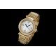 Cartier-Pasha Ladies 35mm Diam YG/YG White/Num KDY Original 9015 Movement