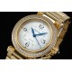 Cartier-Pasha Ladies 35mm Diam YG/YG White/Num KDY Original 9015 Movement