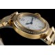 Cartier-Pasha Ladies 35mm Diam YG/YG White/Num KDY Original 9015 Movement