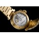 Cartier-Pasha Ladies 35mm Diam YG/YG White/Num KDY Original 9015 Movement