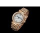 Cartier-Pasha Ladies 35mm Diam RG/RG White/Num KDY Original 9015 Movement