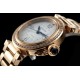 Cartier-Pasha Ladies 35mm Diam RG/RG White/Num KDY Original 9015 Movement