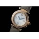 Cartier-Pasha Ladies 35mm Diam RG/LE White/Num KDY Original 9015 Movement
