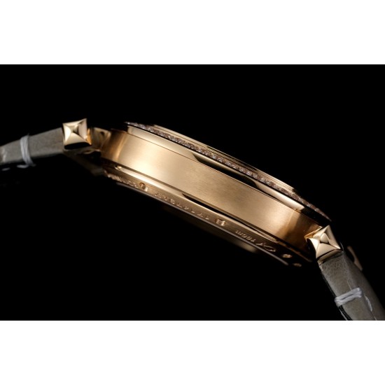 Cartier-Pasha Ladies 35mm Diam RG/LE White/Num KDY Original 9015 Movement