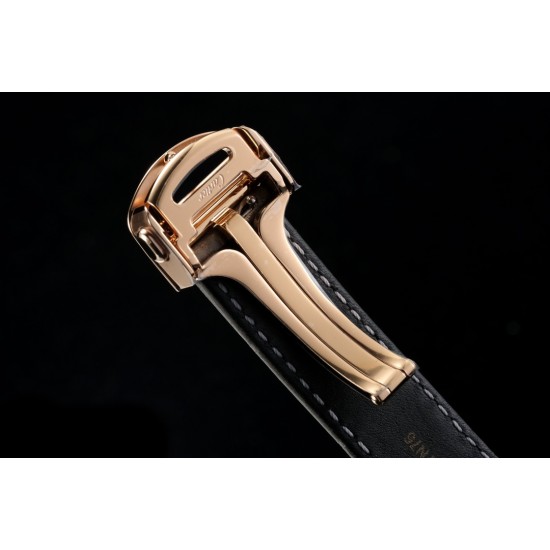 Cartier-Pasha Ladies 35mm Diam RG/LE White/Num KDY Original 9015 Movement