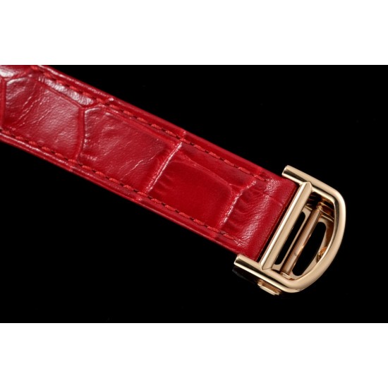 Cartier-Pasha Ladies 35mm Diam RG/LE White/Num KDY Original 9015 Movement