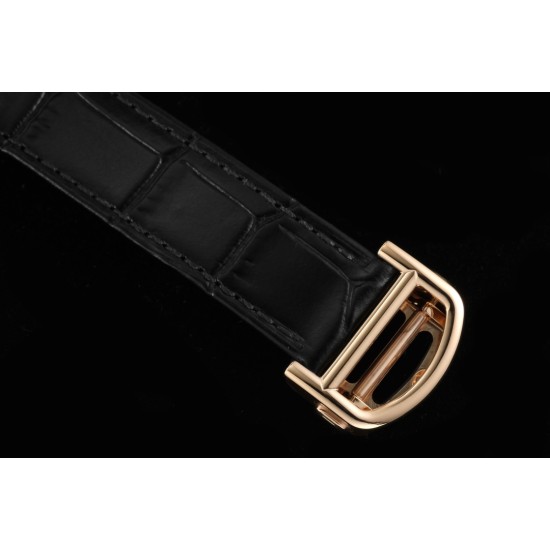 Cartier-Pasha Ladies 35mm Diam RG/LE White/Num KDY Original 9015 Movement