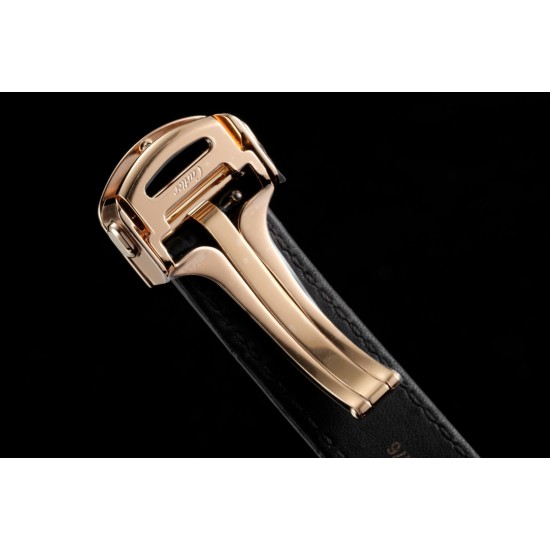 Cartier-Pasha Ladies 35mm Diam RG/LE White/Num KDY Original 9015 Movement