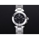Cartier-Pasha Ladies W31074M7 35mm SS/SS Black/Num TWCF A2892