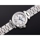 Cartier-Pasha Ladies W31074M7 35mm SS/SS White/Num TWCF A2892