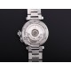 Cartier-Pasha Ladies W31074M7 35mm SS/SS White/Num TWCF A2892