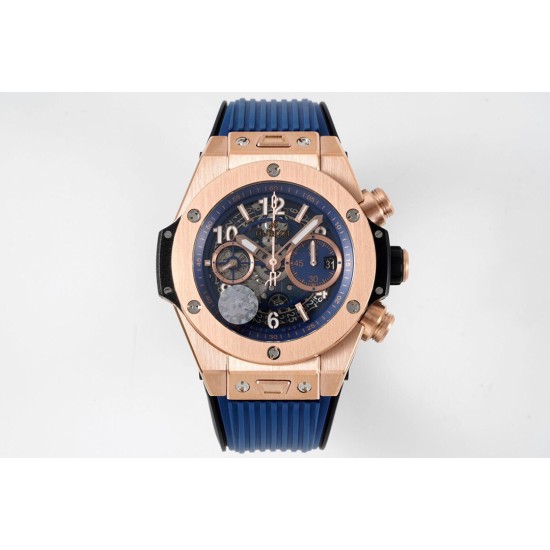 Hublot-Big Bang Unico 42mm RG/RU Skeleton Blue Dial BBF HUB1280