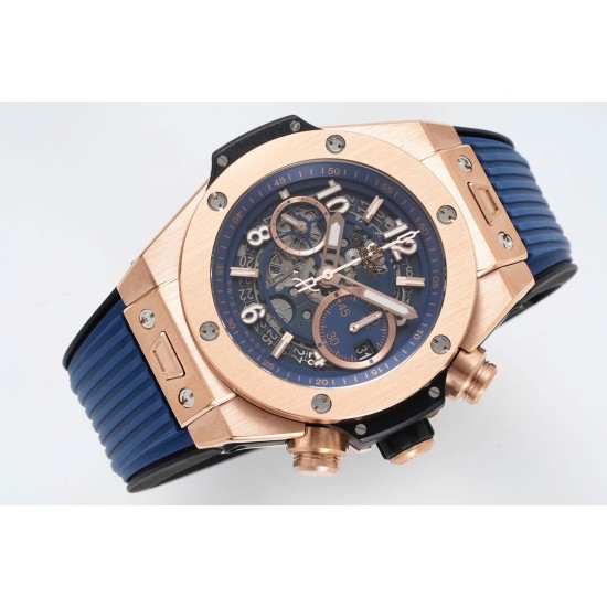 Hublot-Big Bang Unico 42mm RG/RU Skeleton Blue Dial BBF HUB1280