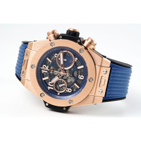 Hublot-Big Bang Unico 42mm RG/RU Skeleton Blue Dial BBF HUB1280