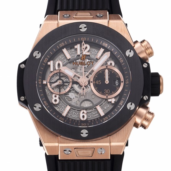 Hublot-Big Bang Unico 42mm RG/RU Black Ceramic Bezel BBF HUB1280