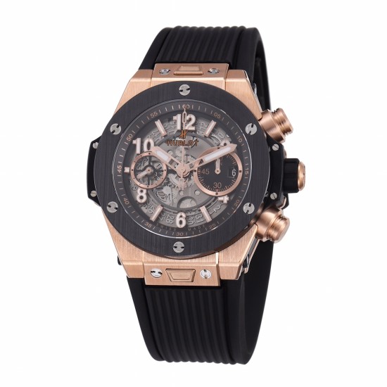 Hublot-Big Bang Unico 42mm RG/RU Black Ceramic Bezel BBF HUB1280