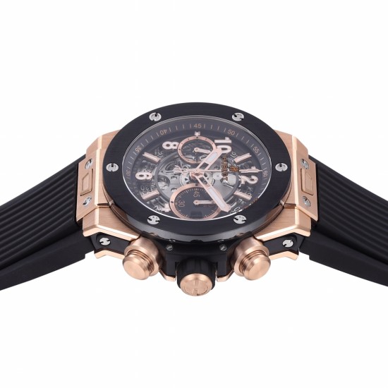 Hublot-Big Bang Unico 42mm RG/RU Black Ceramic Bezel BBF HUB1280
