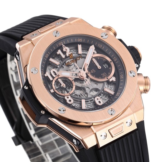 Hublot-Big Bang Unico 42mm RG/RU Skeleton Black Dial BBF HUB1280