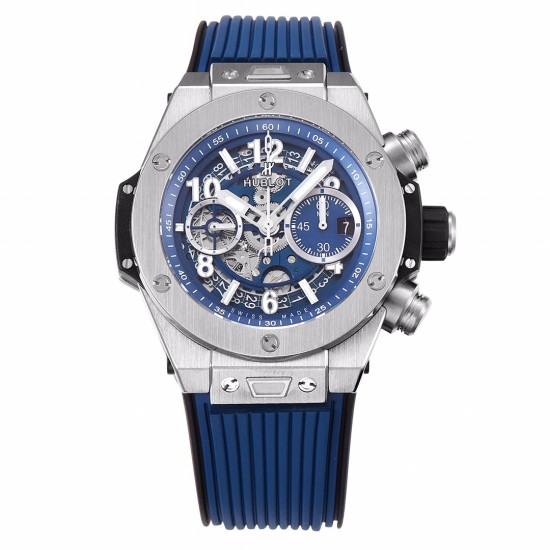 Hublot-Big Bang Unico 42mm TI/RU Skeleton Blue Dial BBF HUB1280