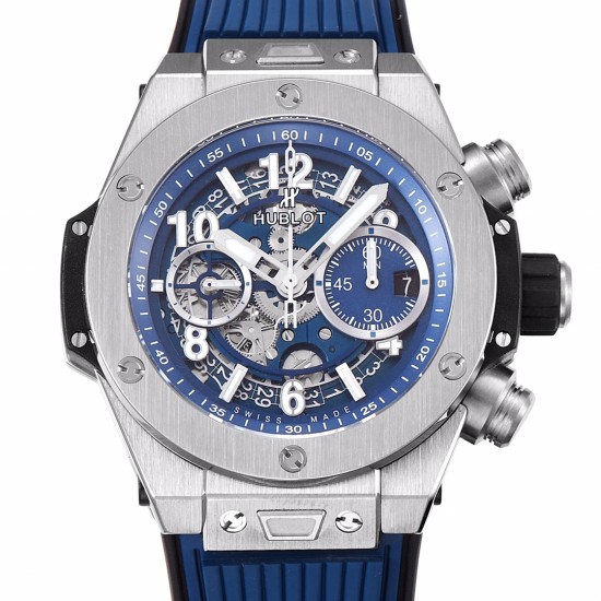 Hublot-Big Bang Unico 42mm TI/RU Skeleton Blue Dial BBF HUB1280