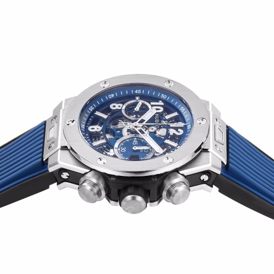 Hublot-Big Bang Unico 42mm TI/RU Skeleton Blue Dial BBF HUB1280