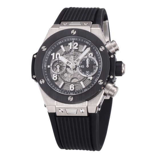 Hublot-Big Bang Unico 42mm Ceramic TI/RU Skeleton dial BBF HUB1280