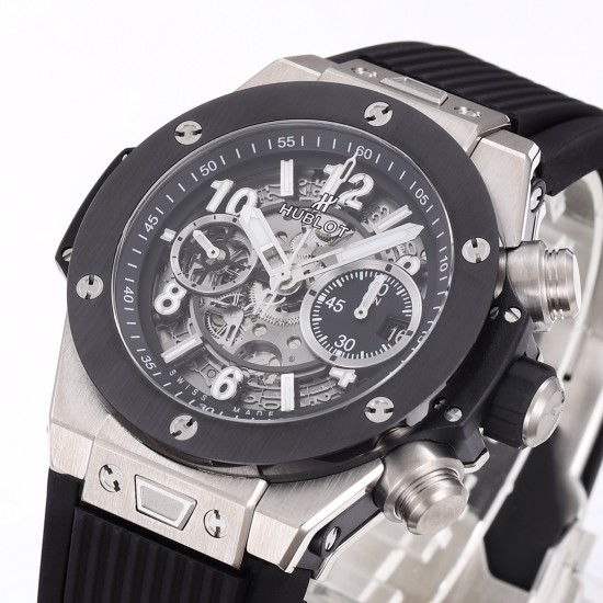 Hublot-Big Bang Unico 42mm Ceramic TI/RU Skeleton dial BBF HUB1280