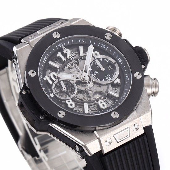 Hublot-Big Bang Unico 42mm Ceramic TI/RU Skeleton dial BBF HUB1280