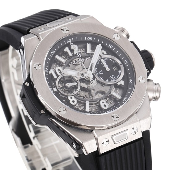 Hublot-Big Bang Unico 42mm TI/RU Skeleton Black Dial BBF HUB1280