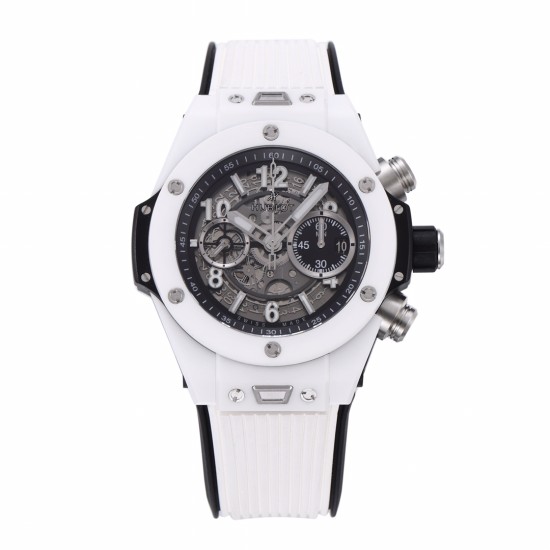 Hublot-Big Bang Unico 42mm White Ceramic/RU Skeleton Dial BBF HUB1280