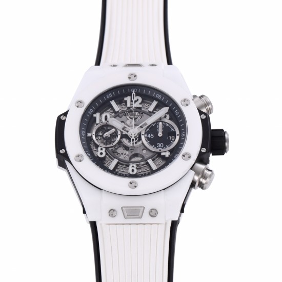 Hublot-Big Bang Unico 42mm White Ceramic/RU Skeleton Dial BBF HUB1280