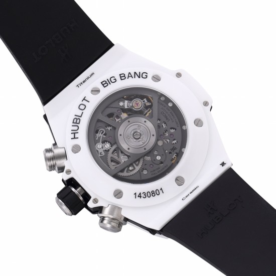 Hublot-Big Bang Unico 42mm White Ceramic/RU Skeleton Dial BBF HUB1280