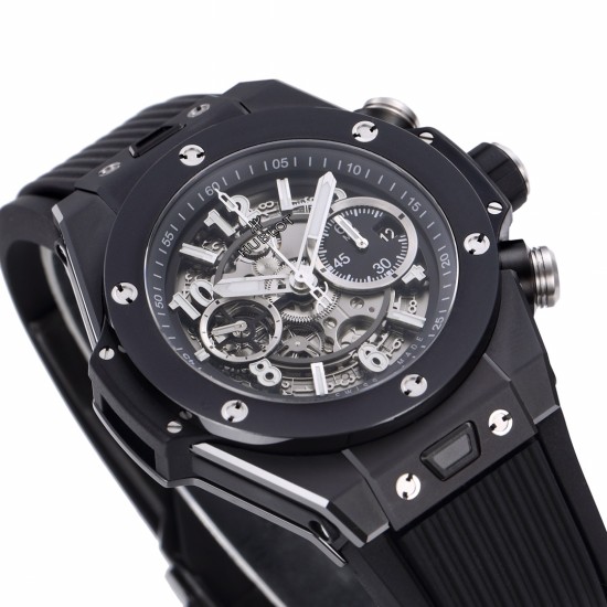 Hublot-Big Bang Unico 42mm Black Ceramic/RU Skeleton Dial BBF HUB1280