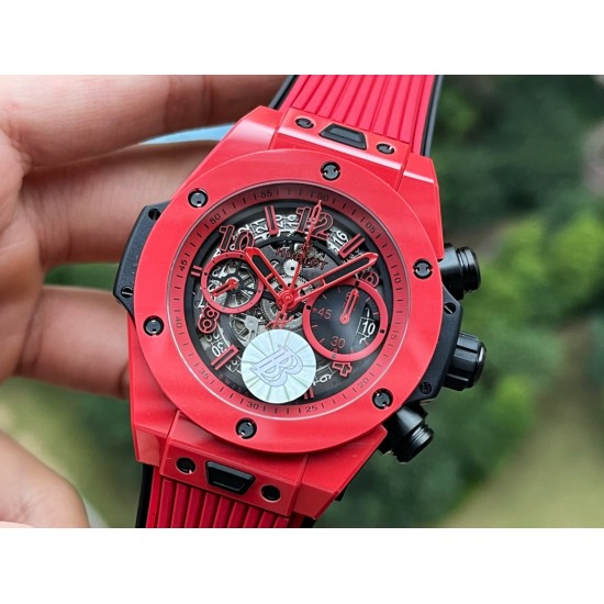 Hublot-Big Bang Unico Red Magic Ceramic 42mm Seketon/Num BBF HUB1280