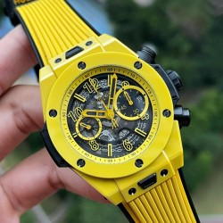 Hublot-Big Bang Unico 42mm Yellow Magic Ceramic/RU Skeleton Dial BBF A1280
