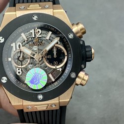 Hublot-Big Bang Unico 42mm RG/RU Black Ceramic Bezel BBF HUB1280