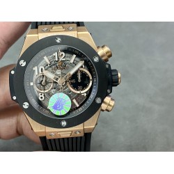 Hublot-Big Bang Unico 42mm RG/RU Black Ceramic Bezel BBF HUB1280