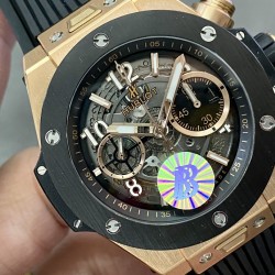 Hublot-Big Bang Unico 42mm RG/RU Black Ceramic Bezel BBF HUB1280