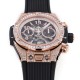 Hublot-Big Bang Unico 44mm Gems Bezel Titanium/RG/Diams Rubber BBF A1280