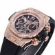 Hublot-Big Bang Unico 44mm Gems Bezel Titanium/RG/Diams Rubber BBF A1280