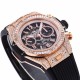 Hublot-Big Bang Unico 44mm Gems Bezel Titanium/RG/Diams Rubber BBF A1280
