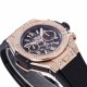 Hublot-Big Bang Unico 44mm Diams Bezel Titanium/RG/Diams Rubber BBF A1280