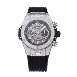 Hublot-Big Bang Unico 44mm Diams Bezel Titanium/SS/Diams Rubber BBF A1280
