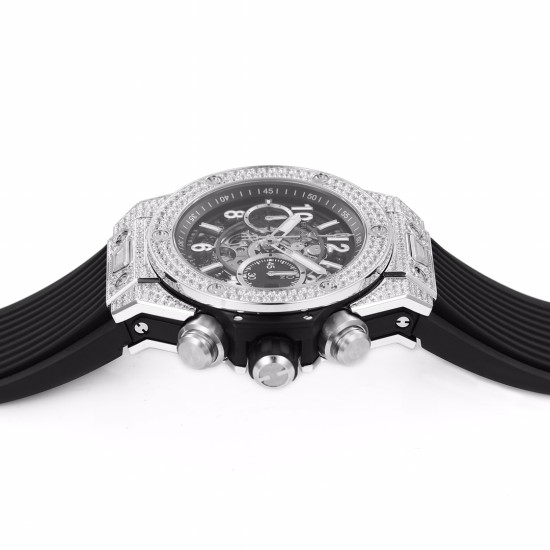 Hublot-Big Bang Unico 44mm Diams Bezel Titanium/SS/Diams Rubber BBF A1280