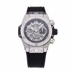 Hublot-Big Bang Unico 44mm Diams Bezel Titanium/SS Rubber BBF A1280
