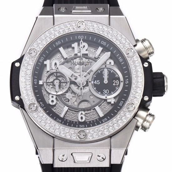 Hublot-Big Bang Unico 44mm Diams Bezel Titanium/SS Rubber BBF A1280