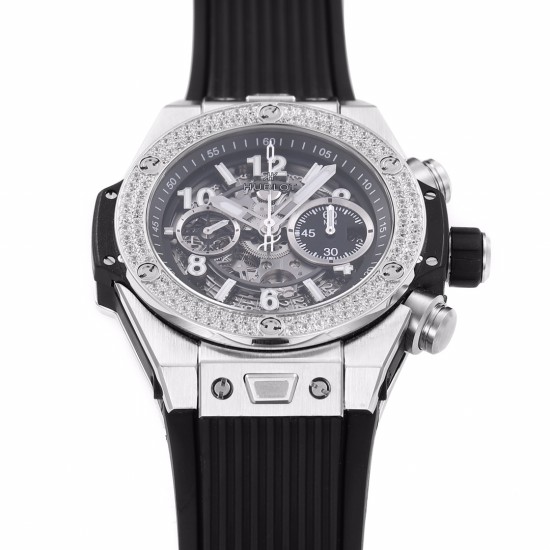 Hublot-Big Bang Unico 44mm Diams Bezel Titanium/SS Rubber BBF A1280