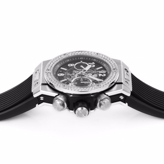 Hublot-Big Bang Unico 44mm Diams Bezel Titanium/SS Rubber BBF A1280
