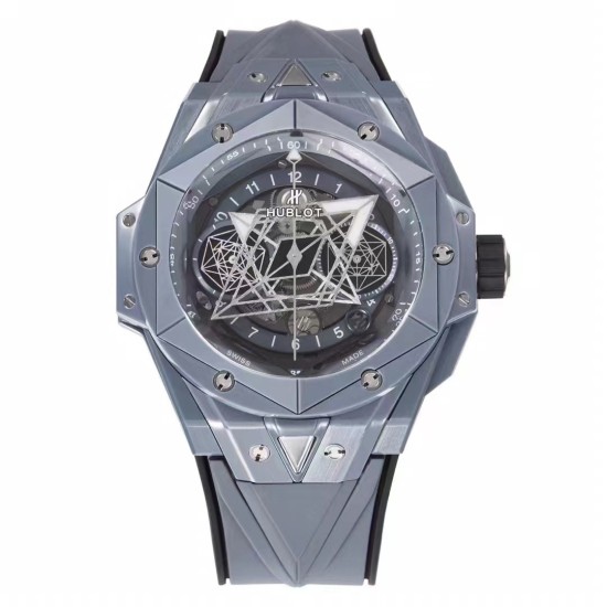 Hublot-Big Bang Sang Bleu II 45mm Grey Ceramic Skeleton Dial BBF A1240