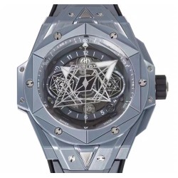 Hublot-Big Bang Sang Bleu II 45mm Grey Ceramic Skeleton Dial BBF A1240